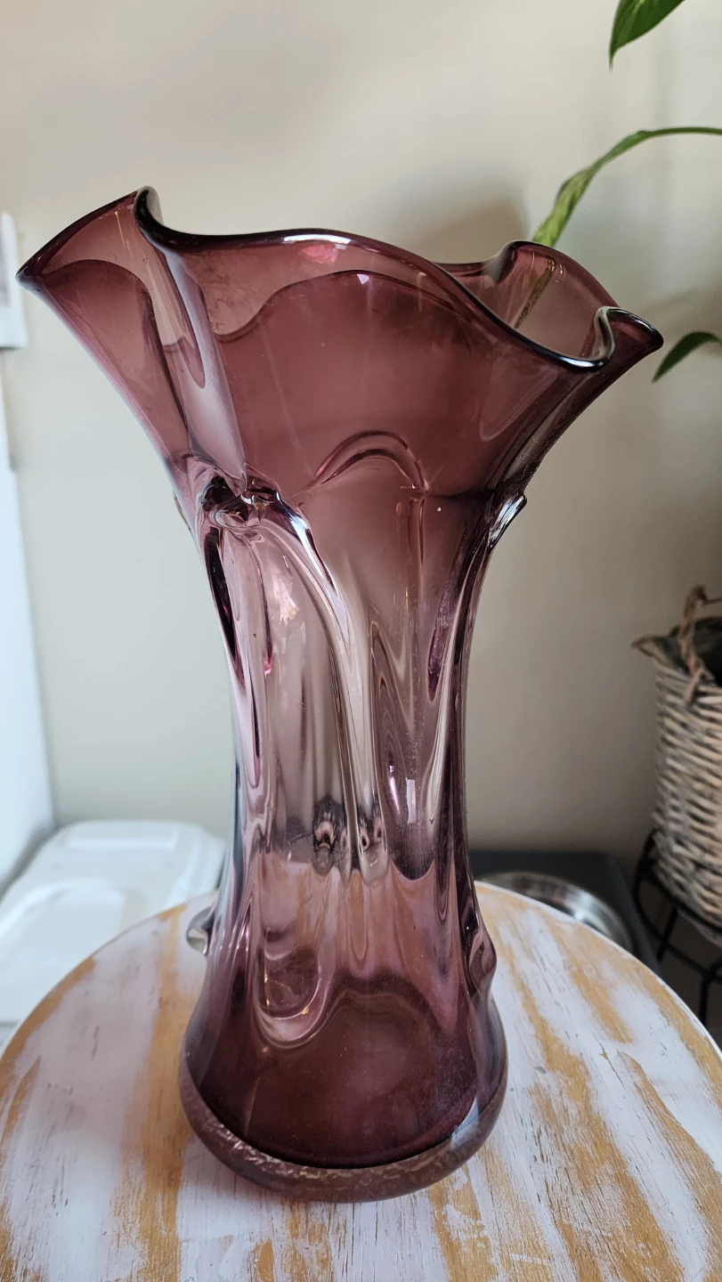 Purple Glass Vase