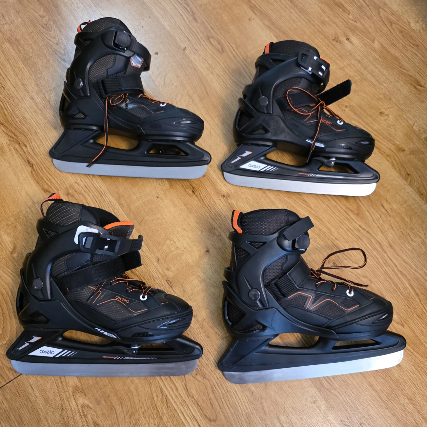 Oxelo Adjustable Kids Ice Skates (Size 35-38)