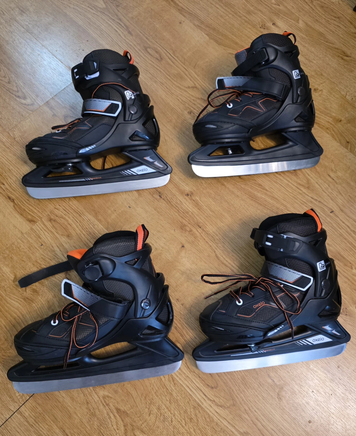 Oxelo Adjustable Kids Ice Skates (Size 35-38) - photo 2