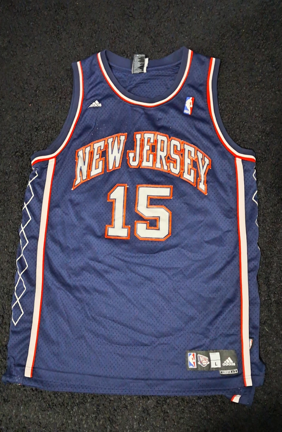 Adidas Vince Carter New Jersey Nets Jersey, Size L