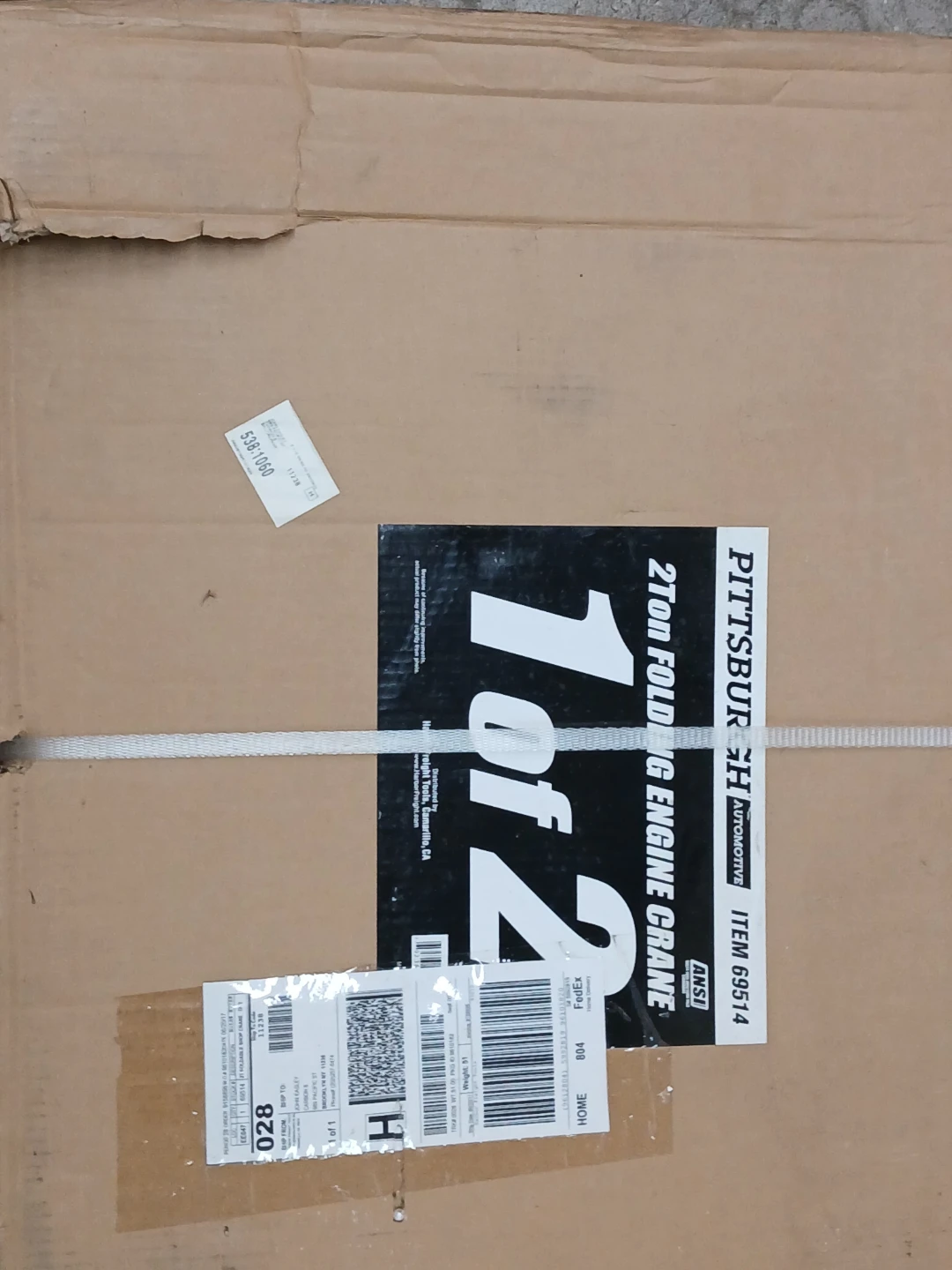 Pittsburg 2 Ton Folding Engine Crane - New in Box! - photo 2