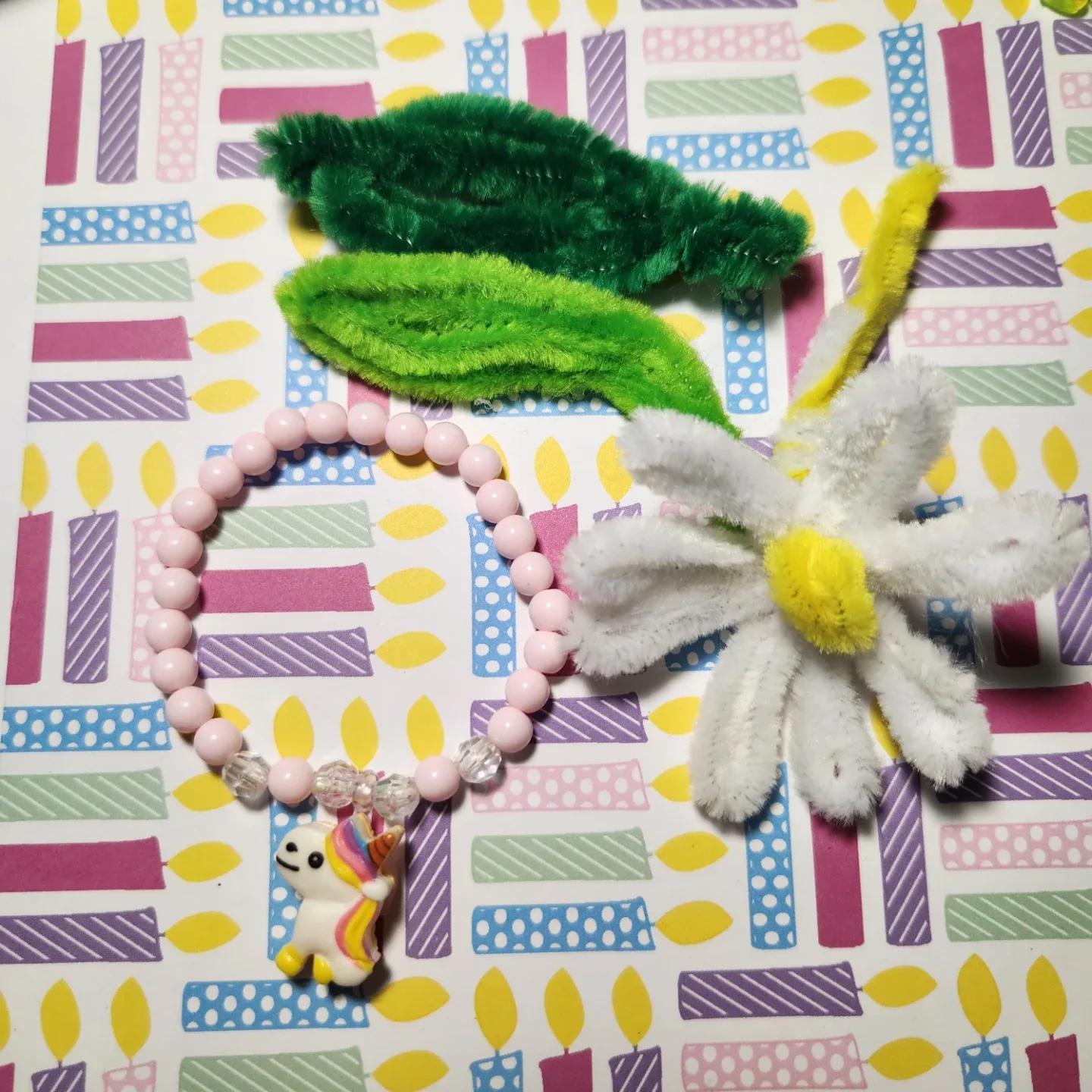 Handmade Beaded Bracelet with BFF Charm image indicator(9)