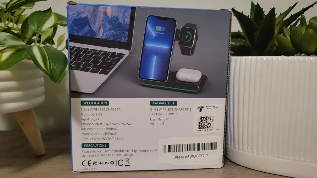Wireless charging station - Brand New! - #Cleanout image indicator(2)