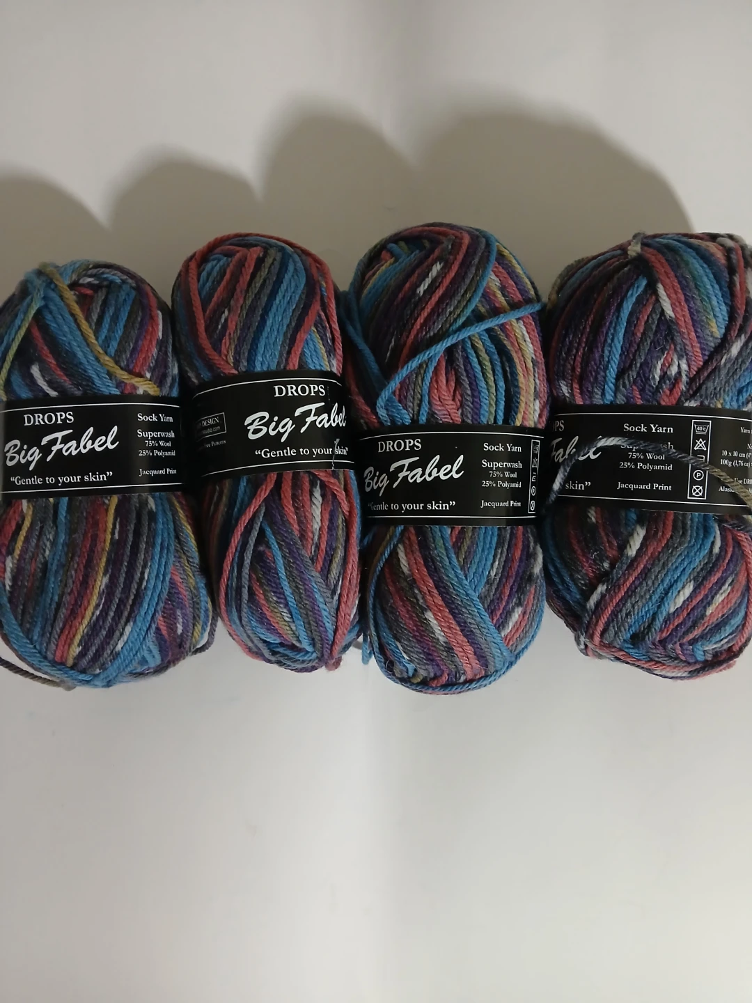 DROPS Big Fabel Sock Yarn, 4 Skeins - photo 2