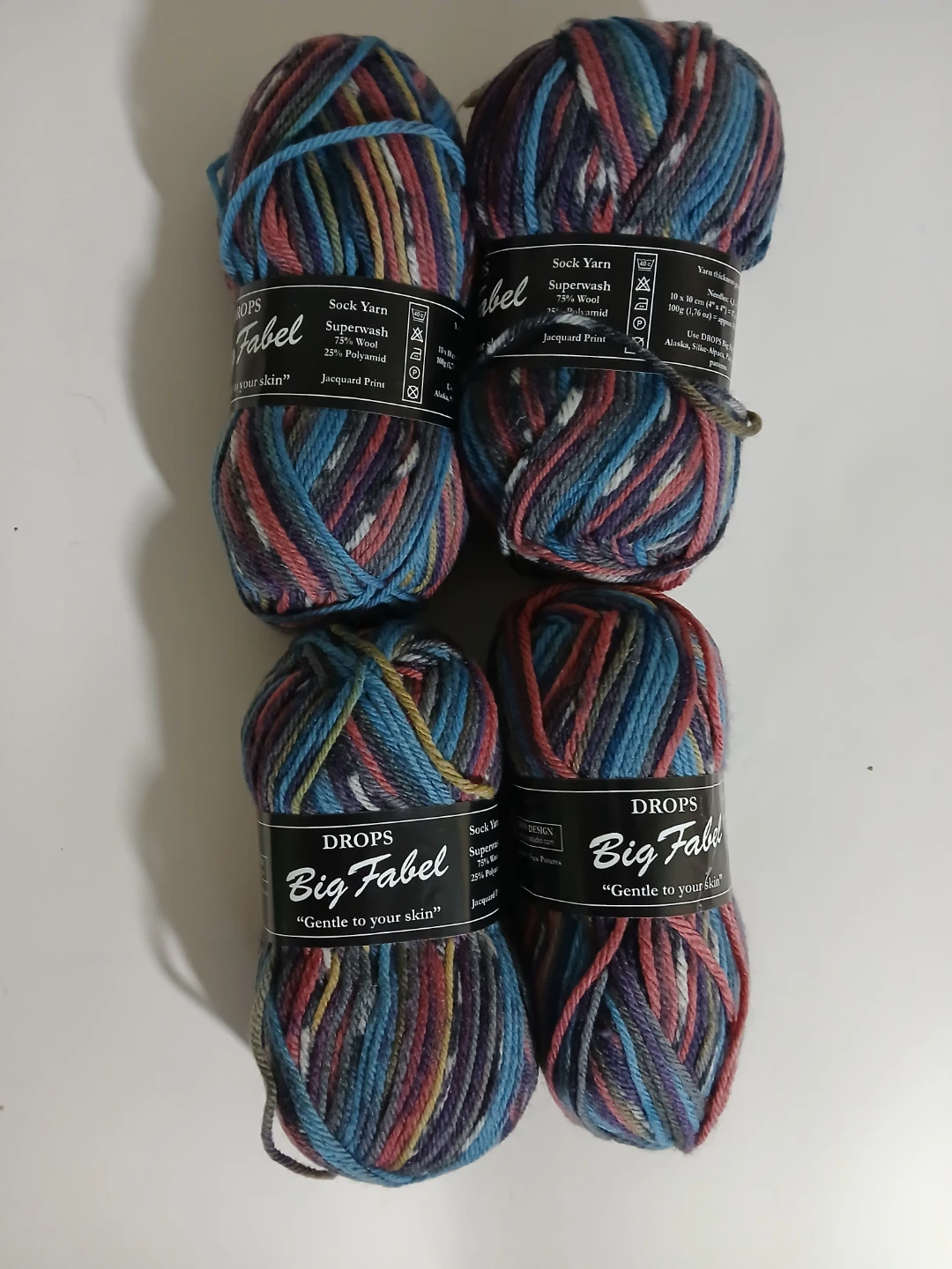 DROPS Big Fabel Sock Yarn, 4 Skeins - photo 3