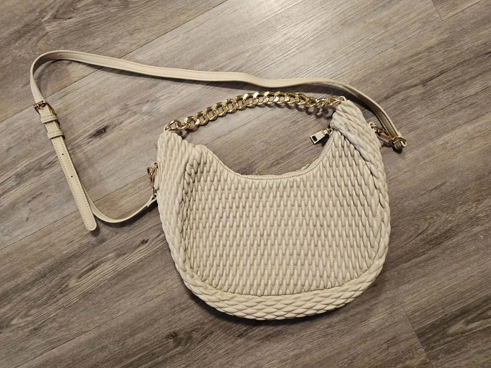 Madison West Cream Shoulder Bag