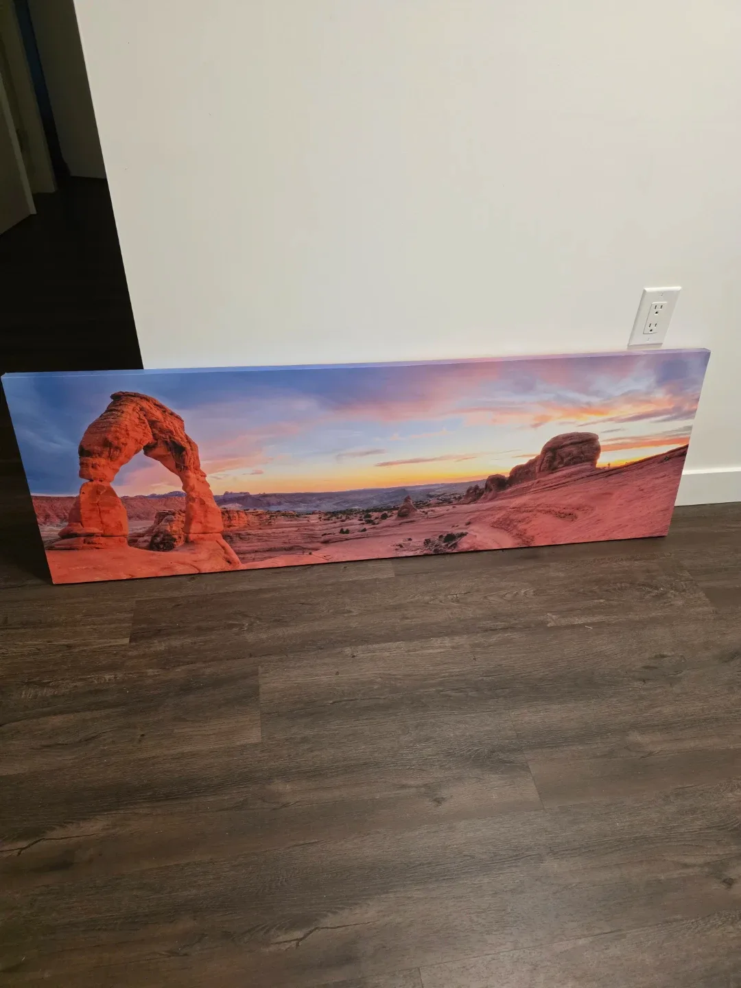 Clock + Canvas painting