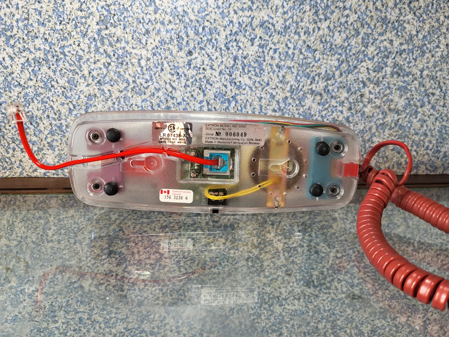 Beautiful Phontalk See Thru vintage Phone Transparent in box - photo 5