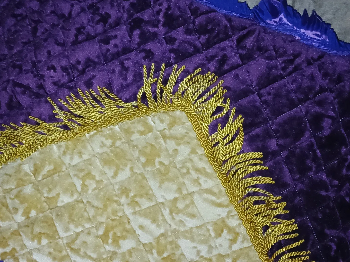 Purple & Gold Decorative Pillow
