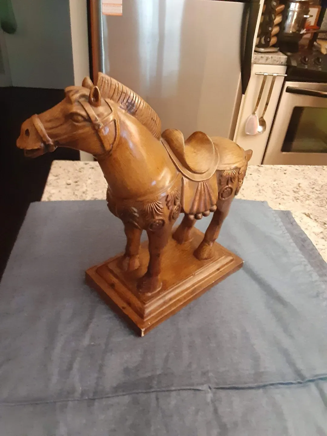 Wooden Horse Statue