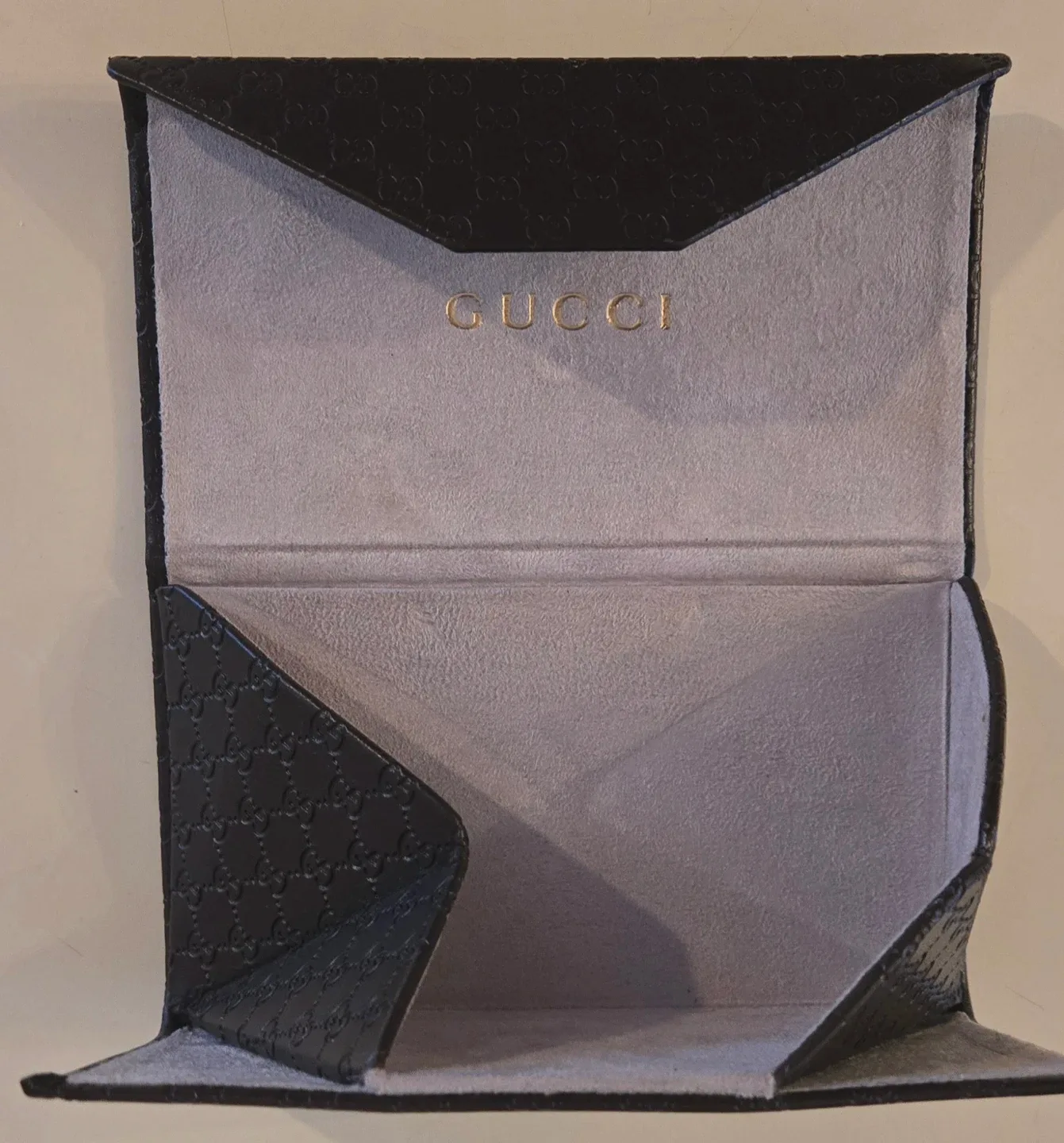 Gucci Black Leather Sun Glasses Case image indicator(5)
