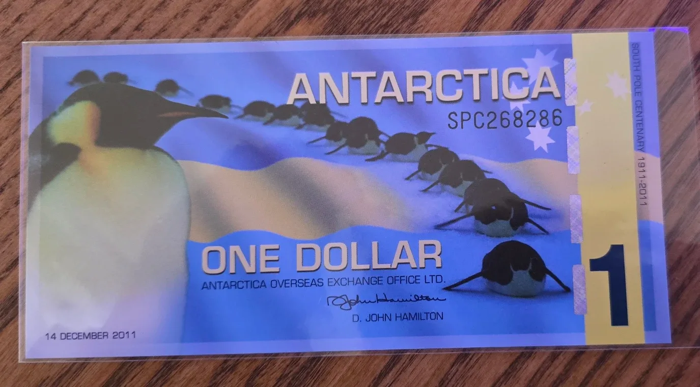 Fantasy banknote from Antarctica