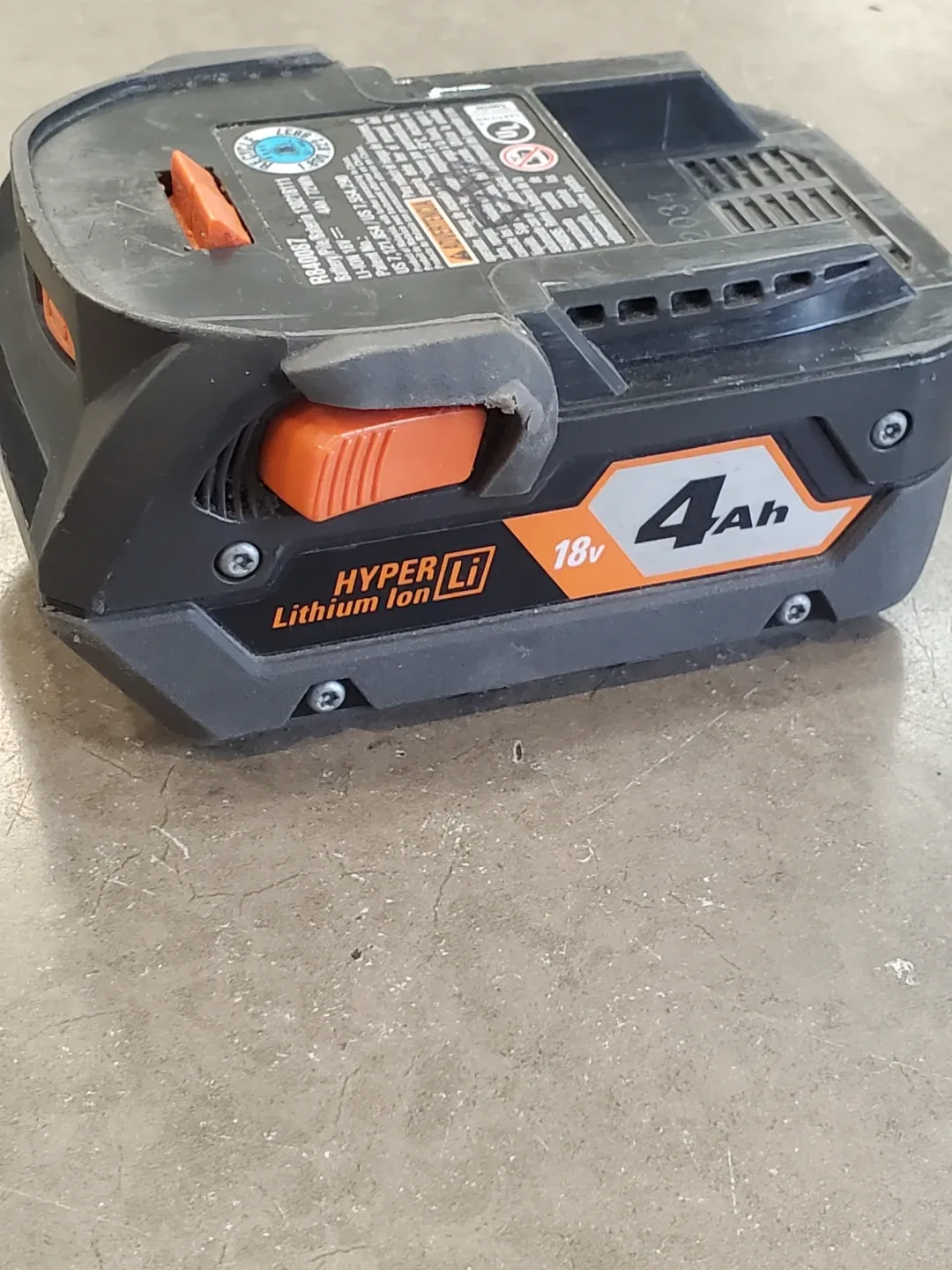 Hyper Lithium Ion 18V 4Ah Battery