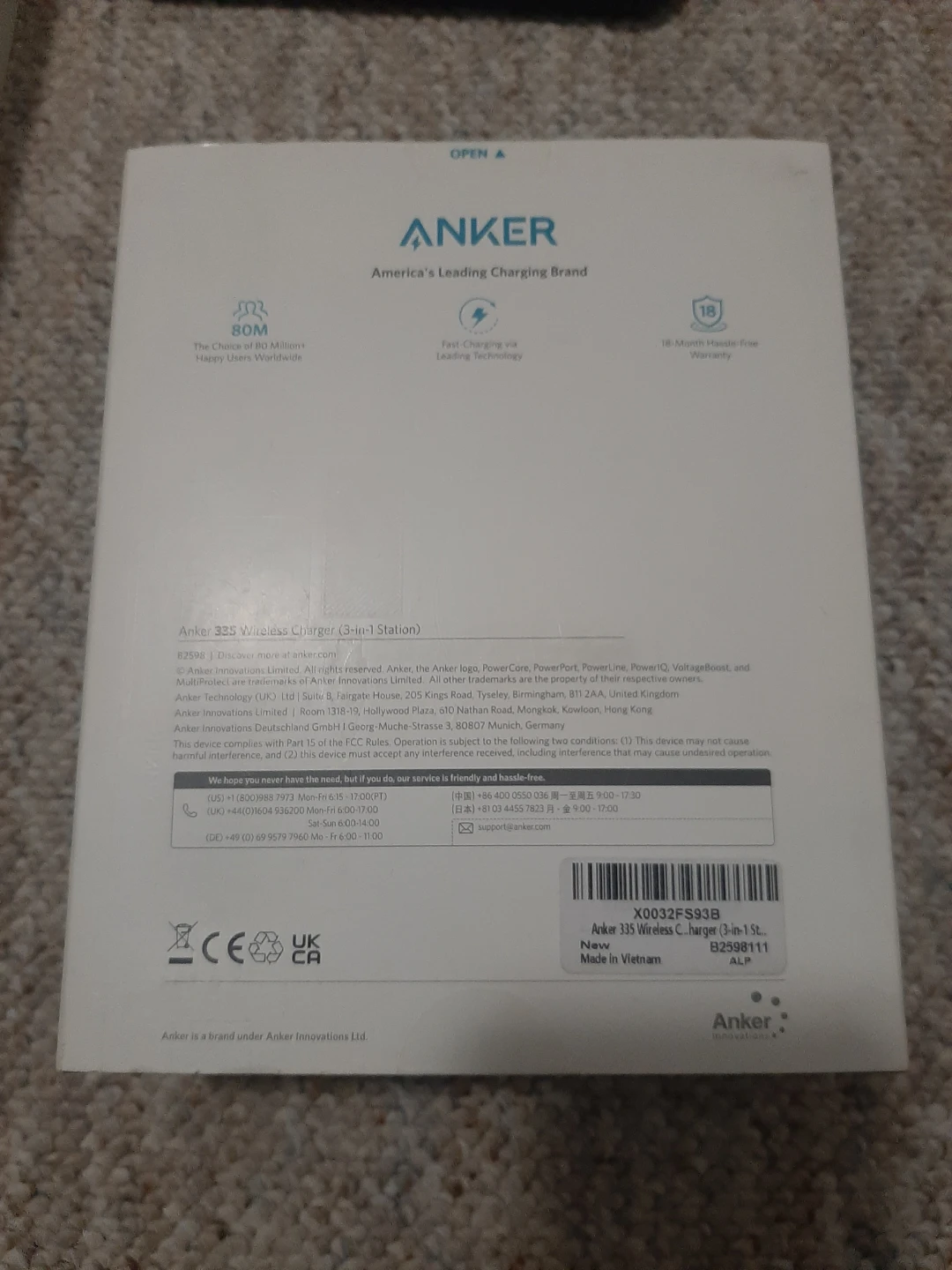 Anker 335 Wireless Charger (3-in-1 Station) - New - photo 4