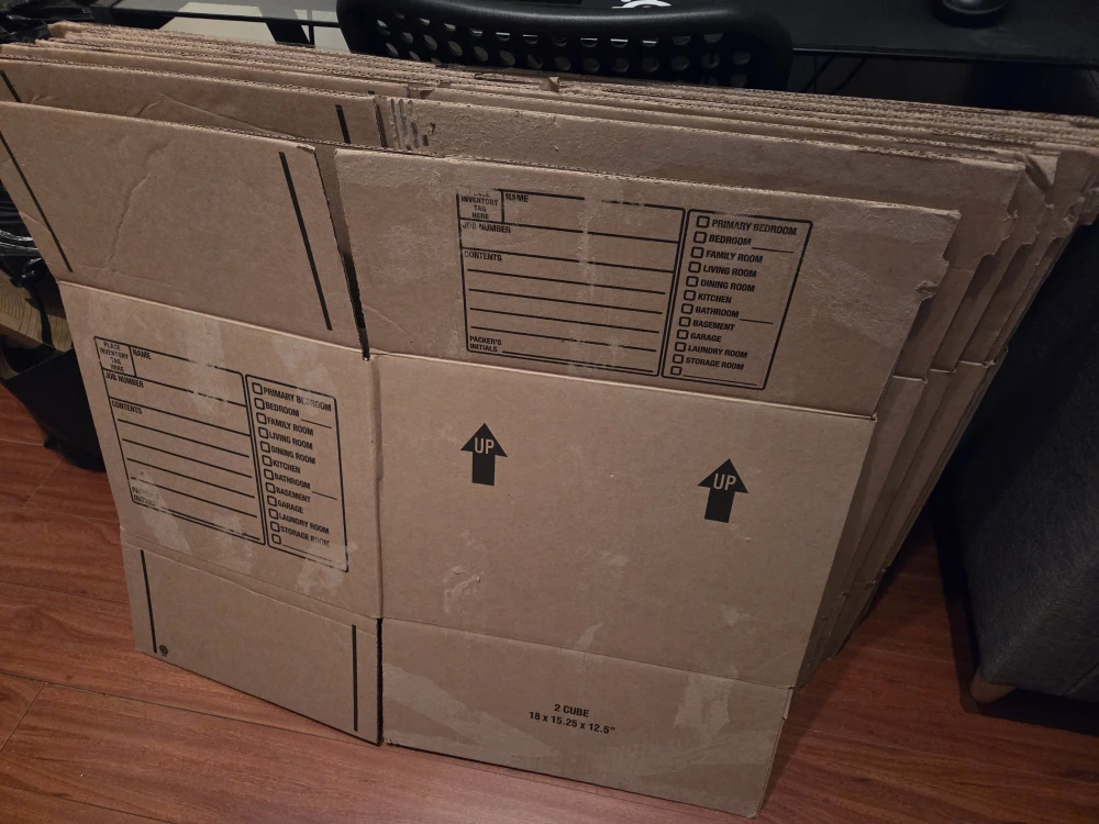 11 Big Size Moving Boxes - 2 & 4 Cube - photo 2