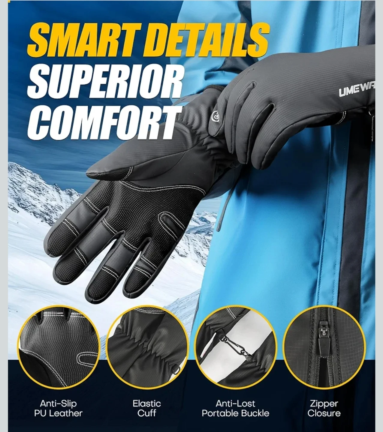 Winter Gloves Men Women - photo 5