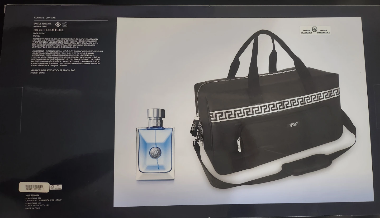 Versace Pour Homme 2-Piece Set: EDT & Weekender Bag - photo 3
