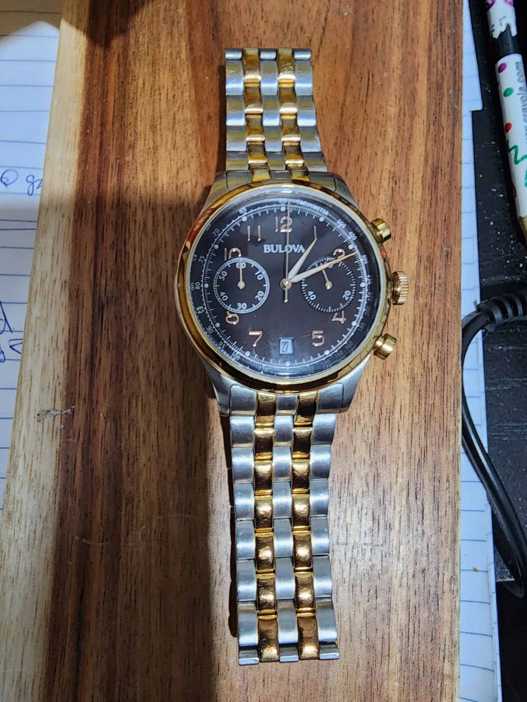 Bulova Two-Tone Chronograph Watch