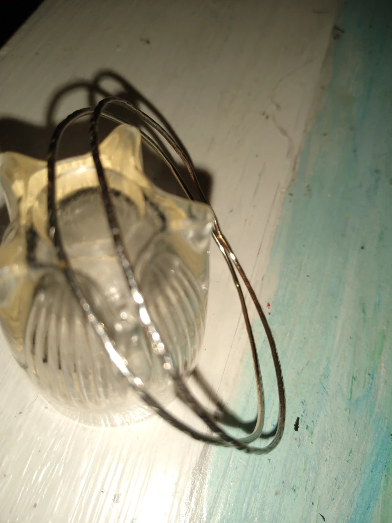 Set of two delicate silver Bangles - photo 5