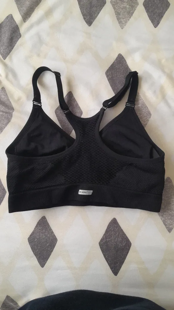 Athletic Works Black Sports Bra - Size S image indicator(2)