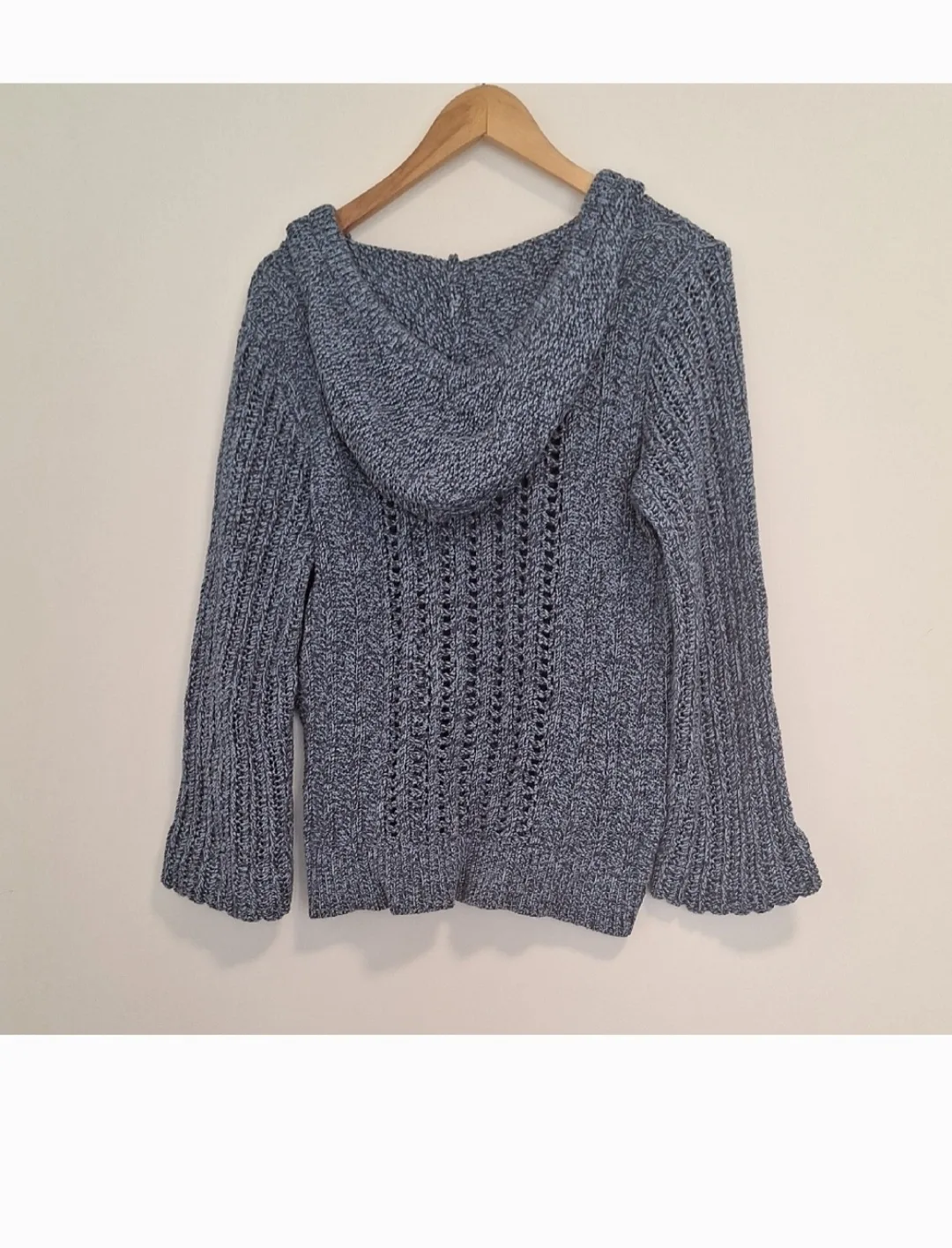 American Eagle Outfitters Blue Knit Hoodie - XL image indicator(4)