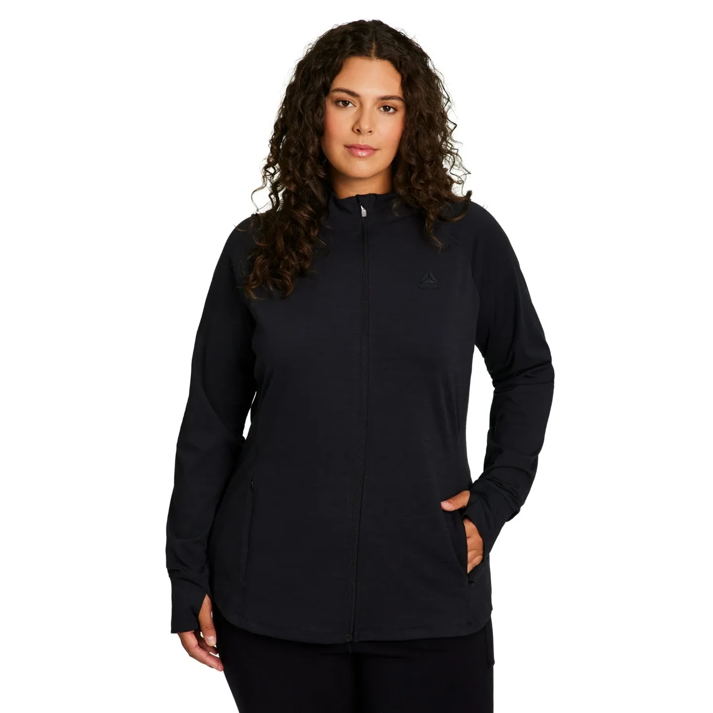 Reebok Women's Full Zip Jacket Black image indicator(3)