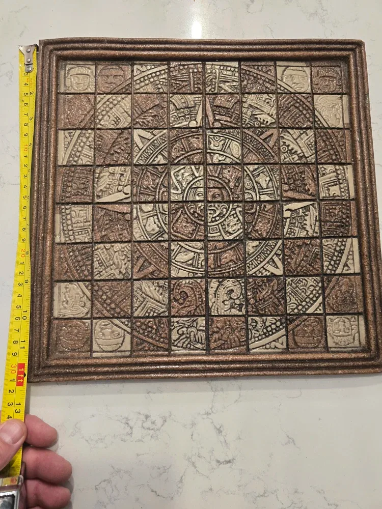 Mayan Aztec Chess Set hand carved.