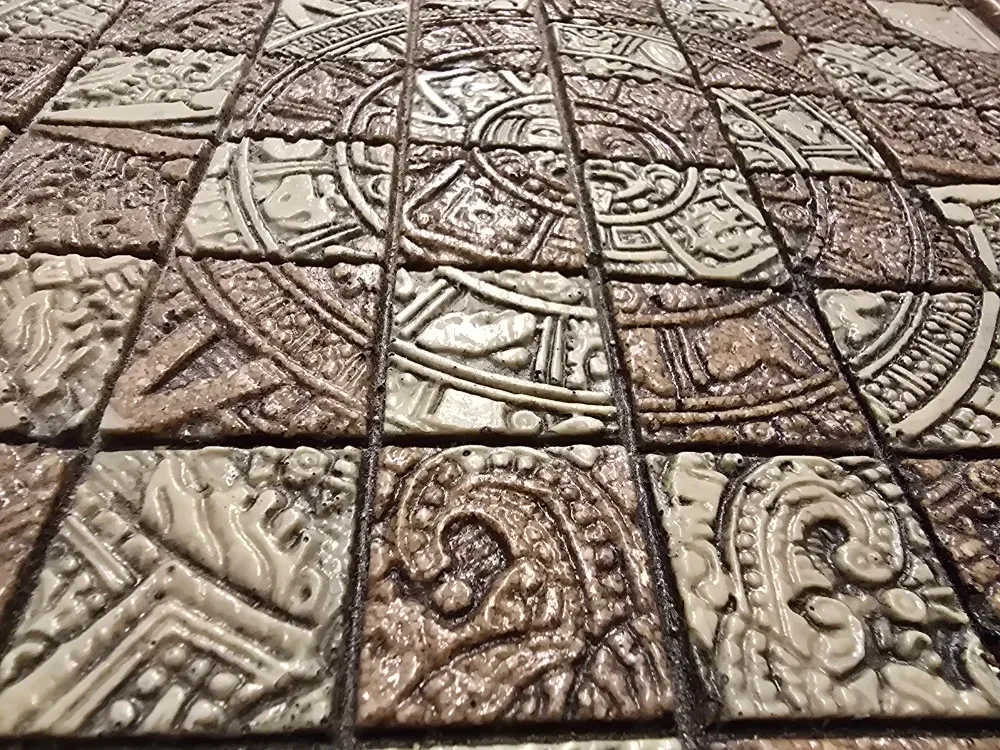 Mayan Aztec Chess Set hand carved. image indicator(2)