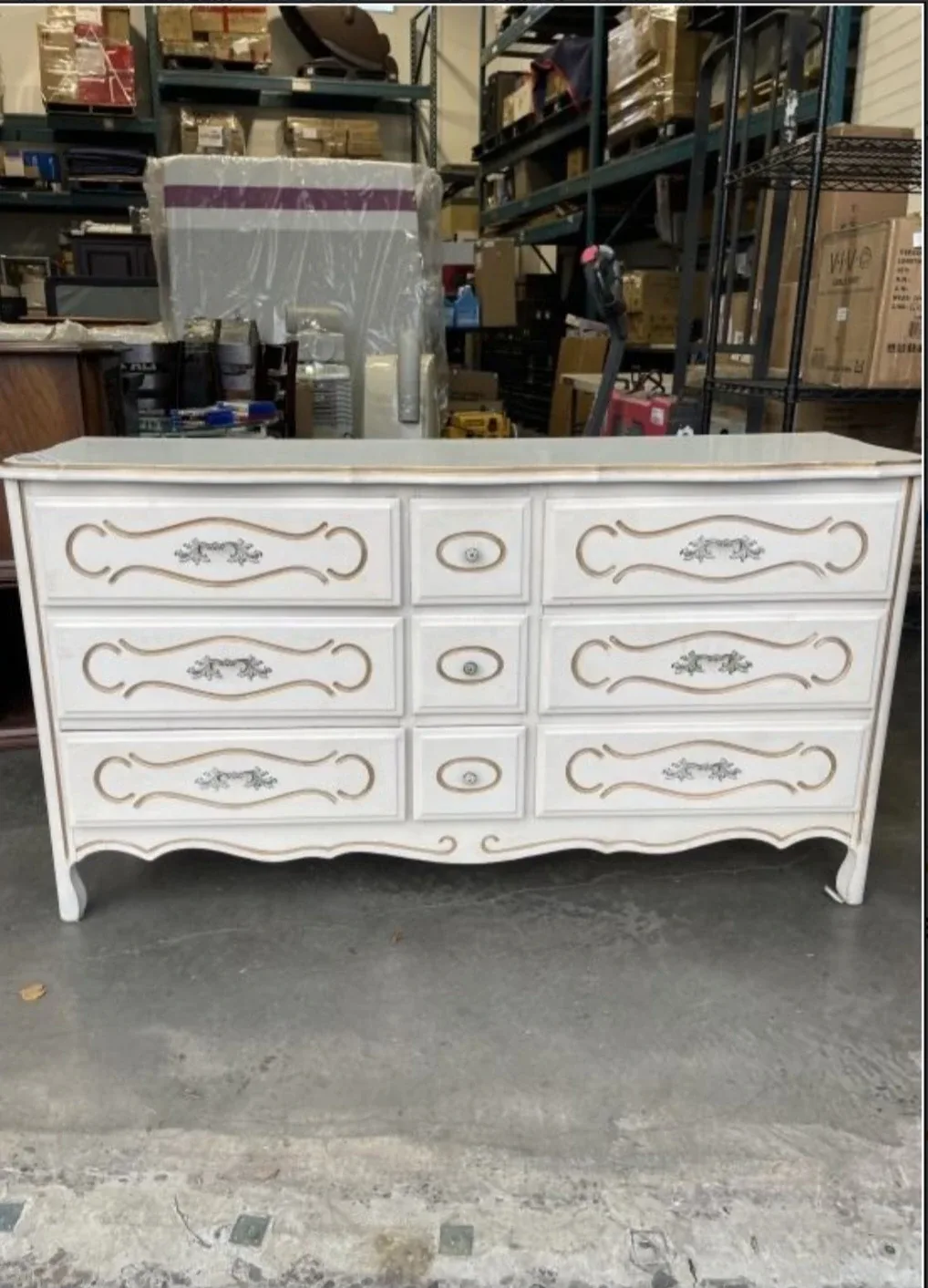 FRENCH PROVINCIAL WHITE DRESSER