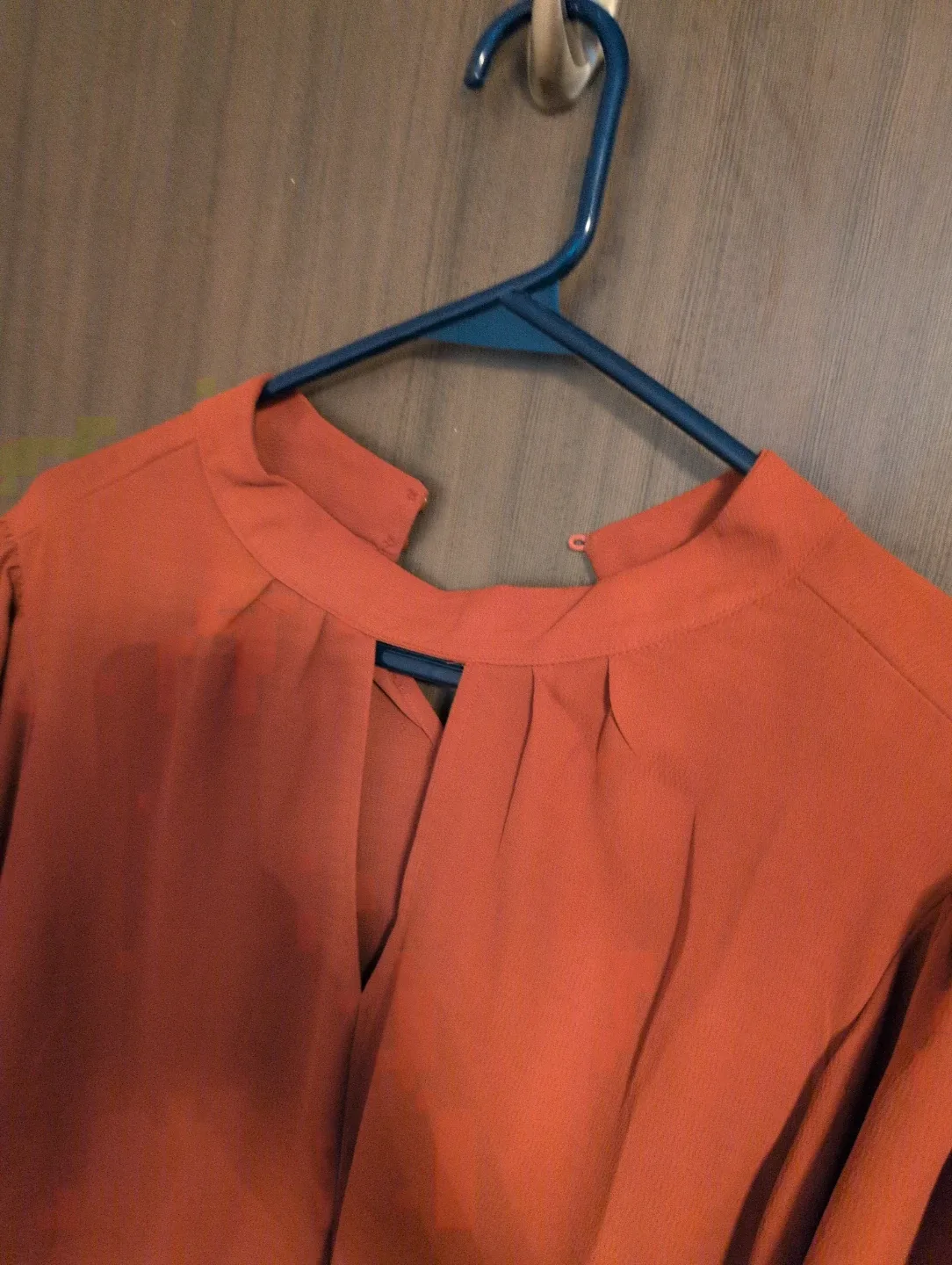 Wine red Long Sleeve Blouse Suzy image indicator(2)