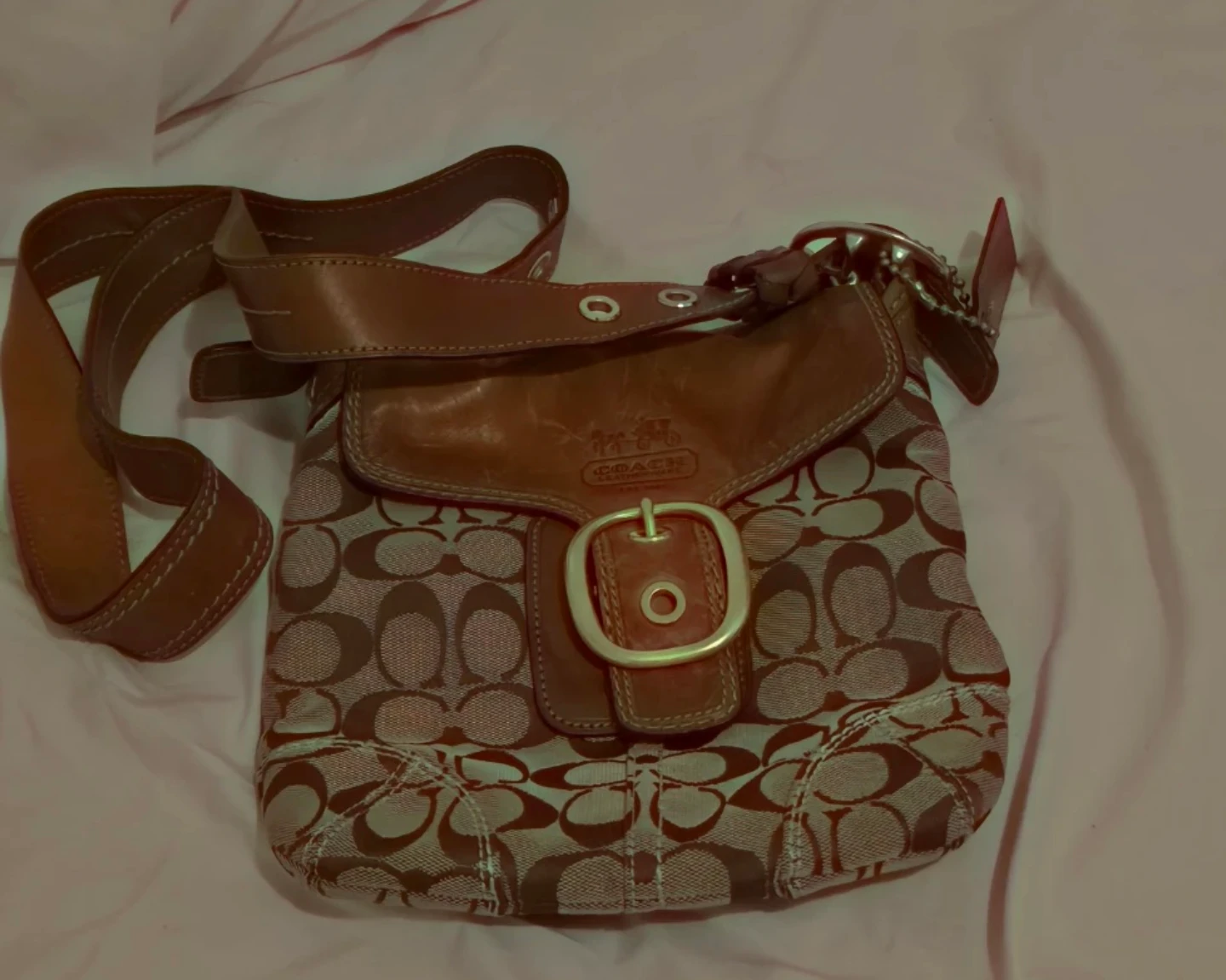 COACH Crossbody Bleecker  Signature Flap Bag
