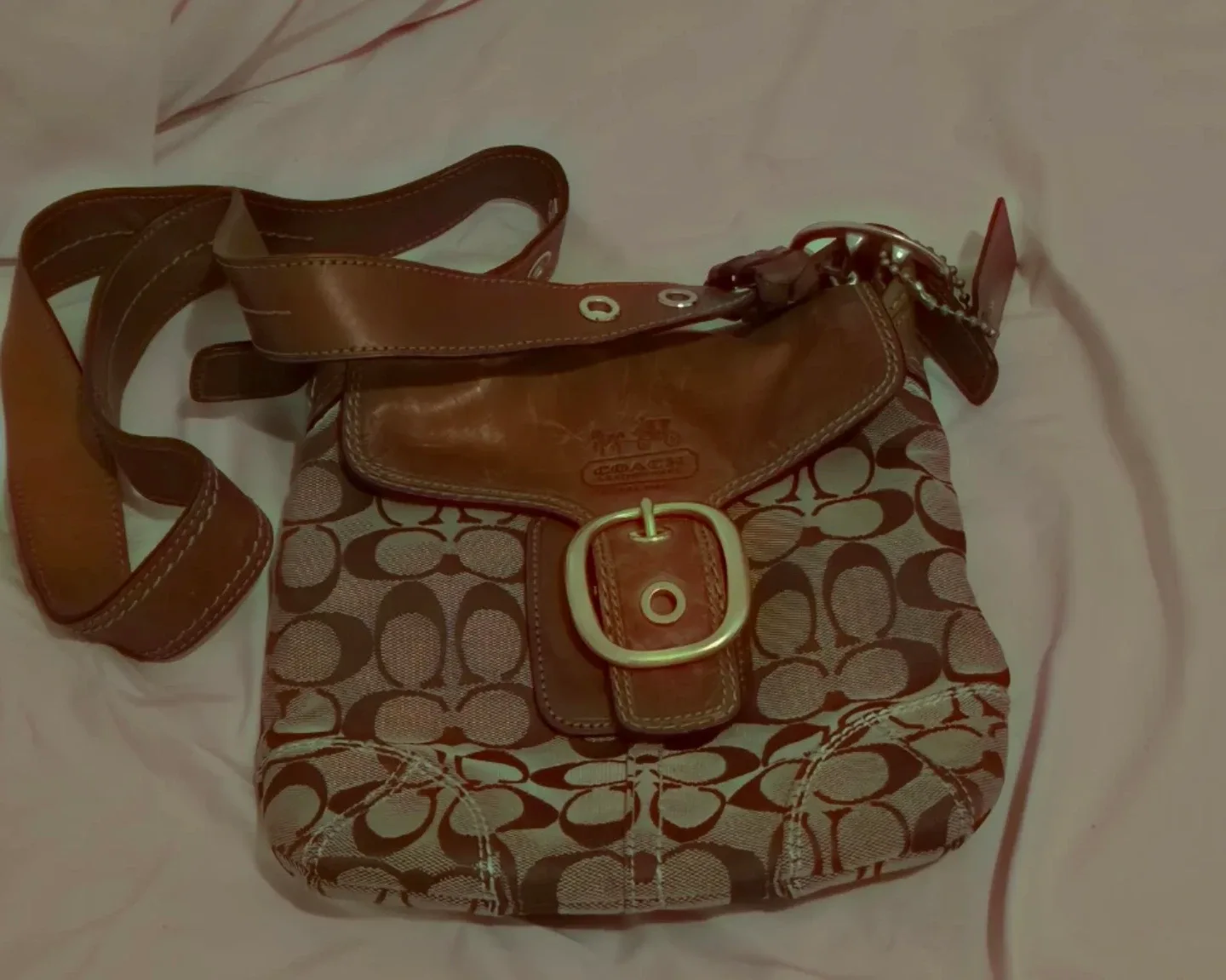 COACH Crossbody Bleecker  Signature Flap Bag