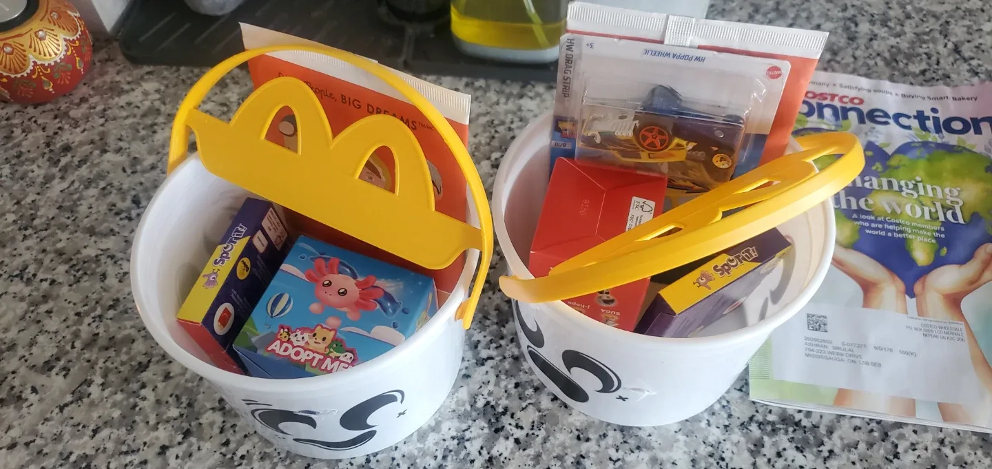 McDonald's Happy Meal Buckets with Toys