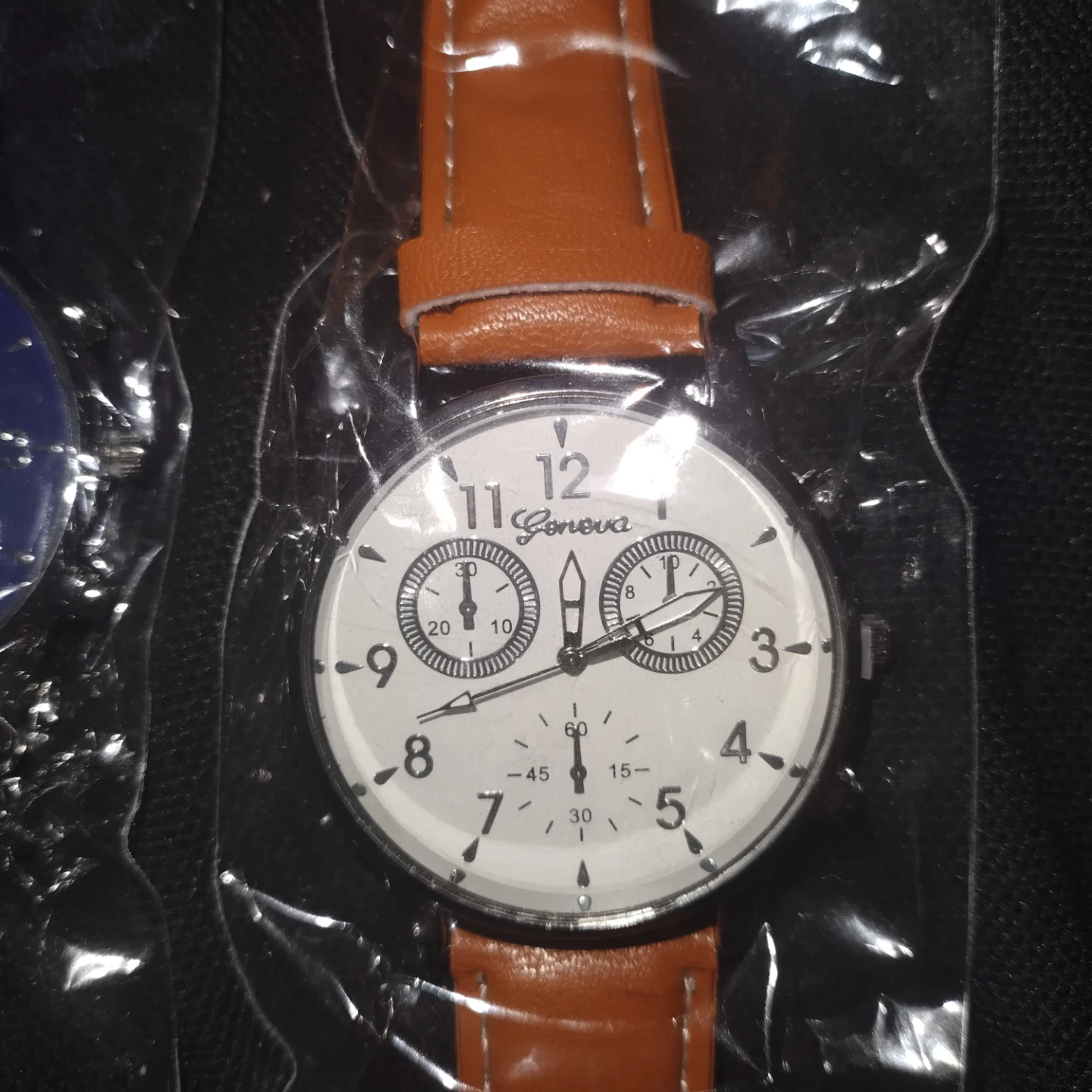 New Geneva watches - blue & brown