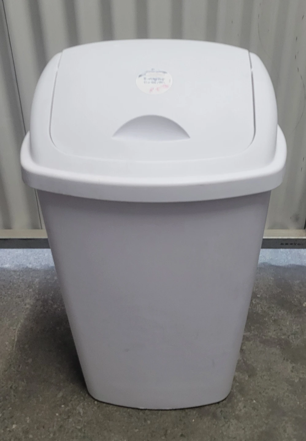 White Touch Top Trash Can