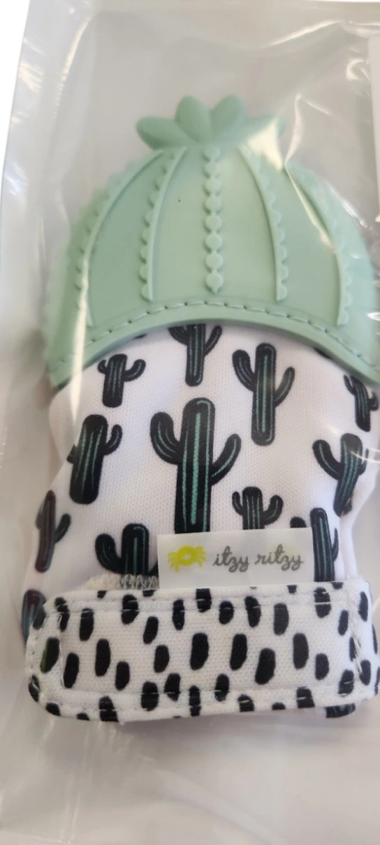 Itzy Ritzy Teething Mitten - Cactus Print - New!