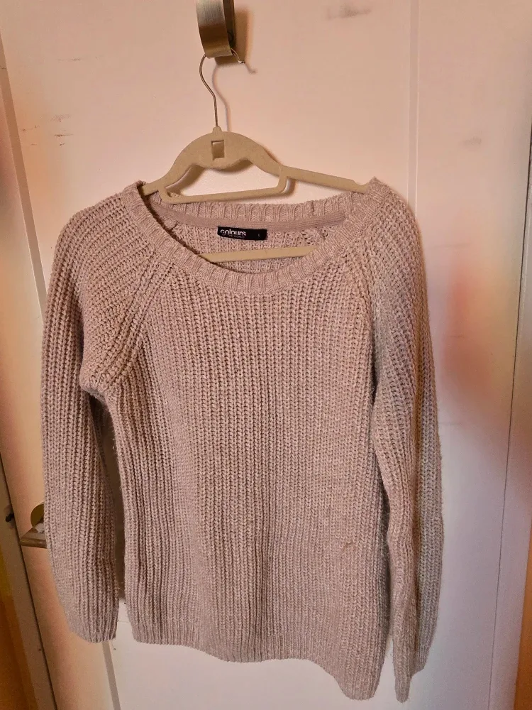 Colours of the World Beige Knit Sweater - Size L