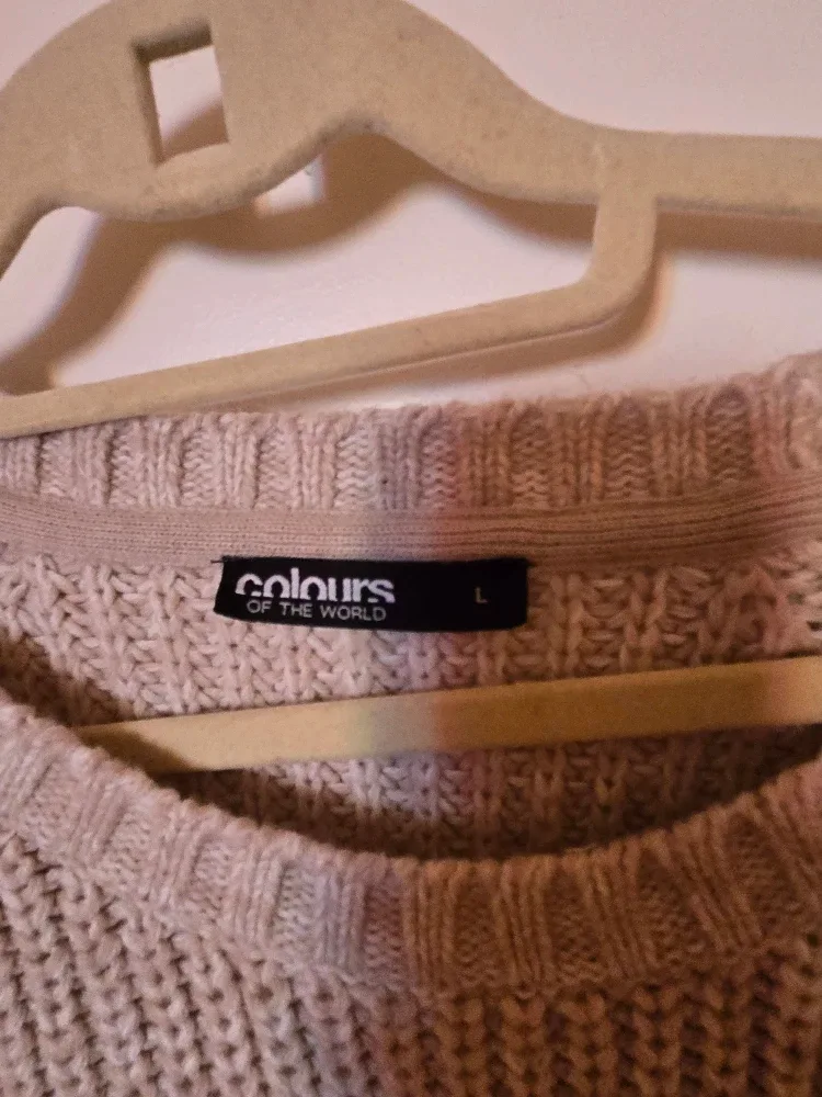 Colours of the World Beige Knit Sweater - Size L image indicator(2)