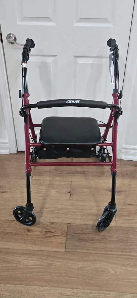 Drive RTL10261RD Adjustable Height Rollator