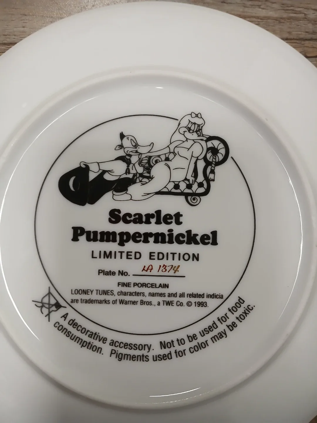 Scarlet Pumpernickel Limited Edition Plate