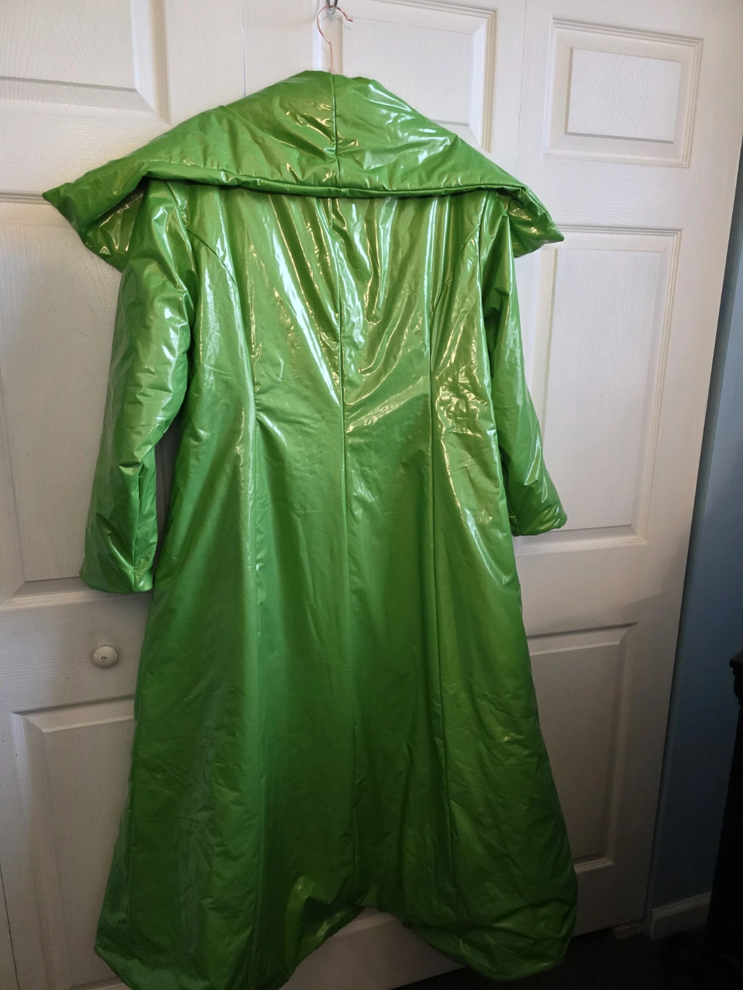 Fashion Nova Green Vinyl Coat - photo 2