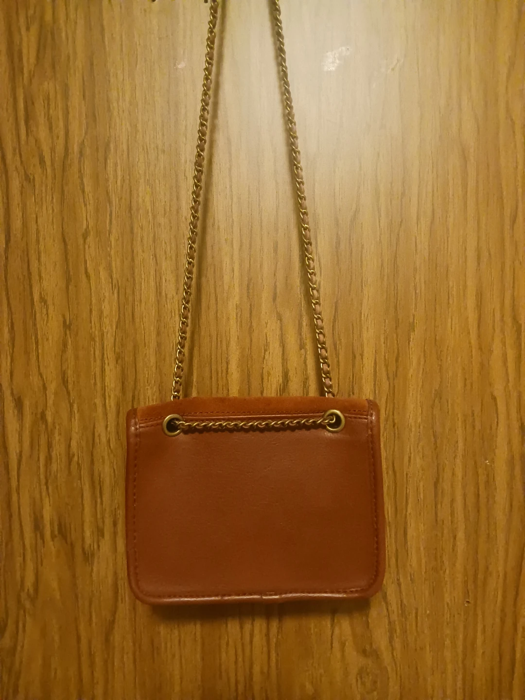 Brown Corduroy Shoulder Bag - photo 2