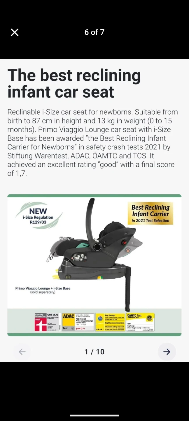 Peg Perego Primo Viaggio Lounge Infant Car Seat - photo 4