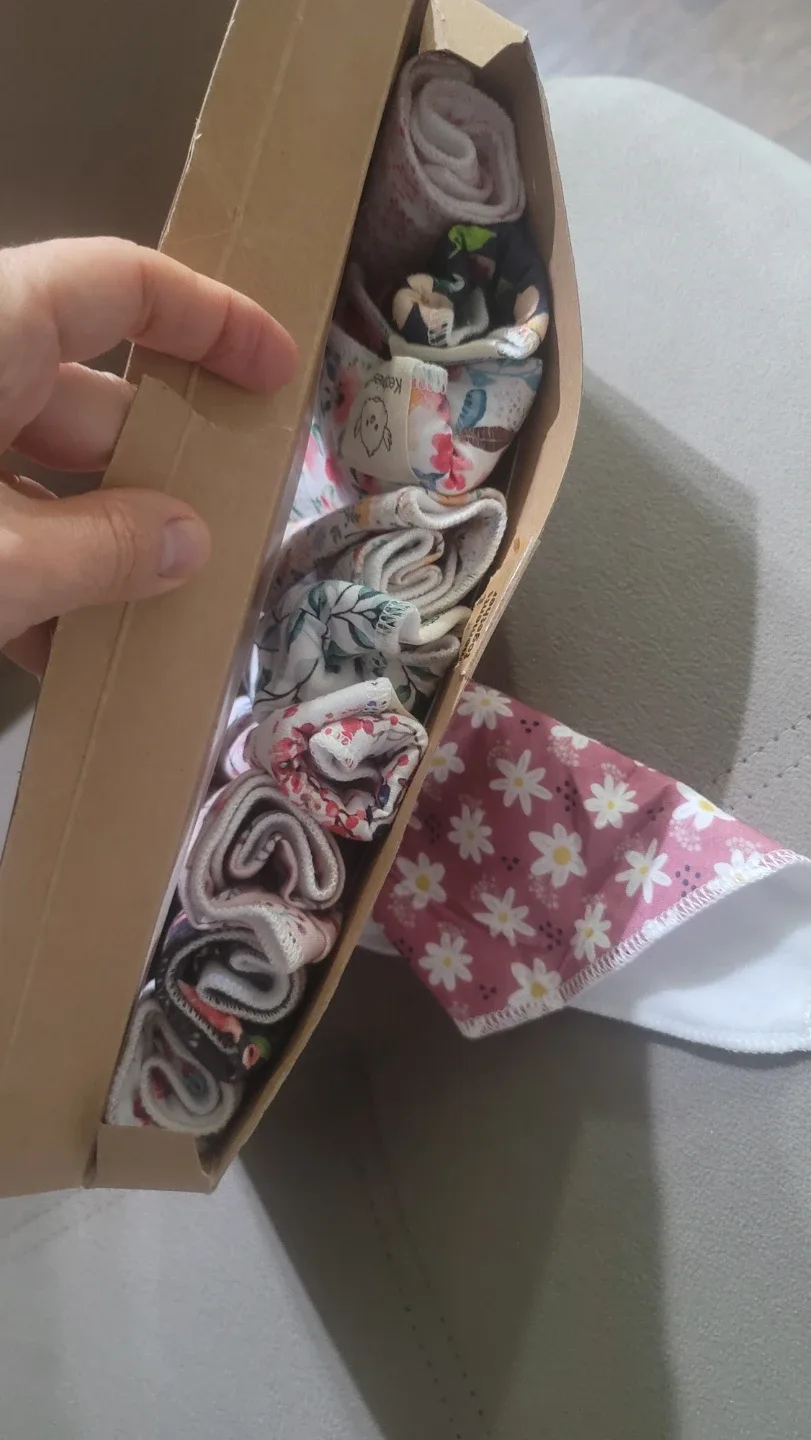 10-Pack Organic Baby Bandana Bibs - Organic Cotton Bandana ... image indicator(9)