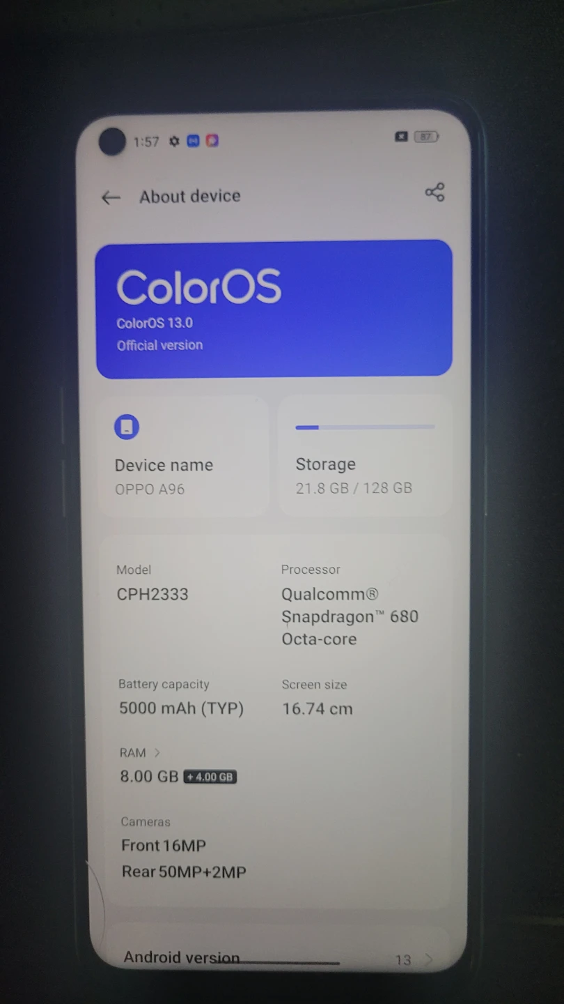 Oppo A96