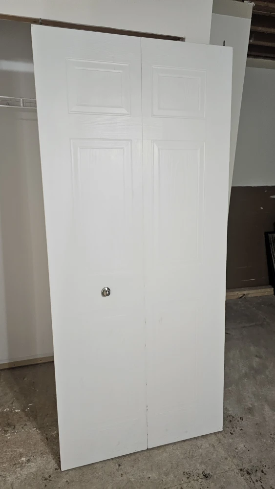 White Bifold Door - 36" x 80"