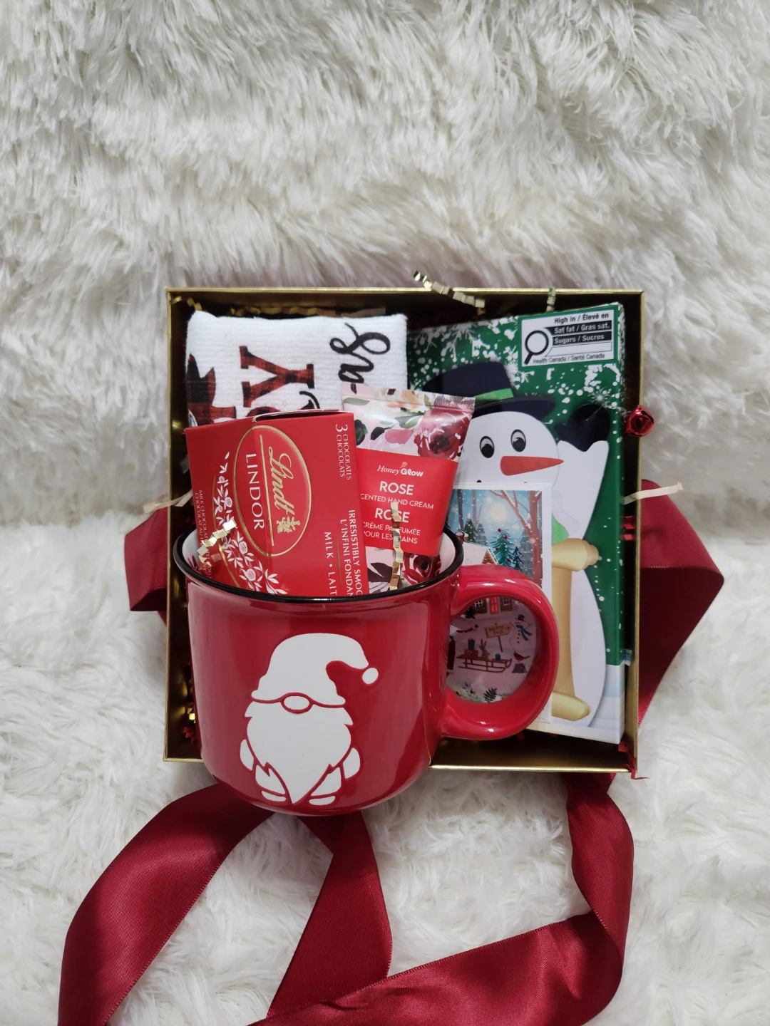 Christmas Gift Box with Mug, Glass & Treats - photo 3