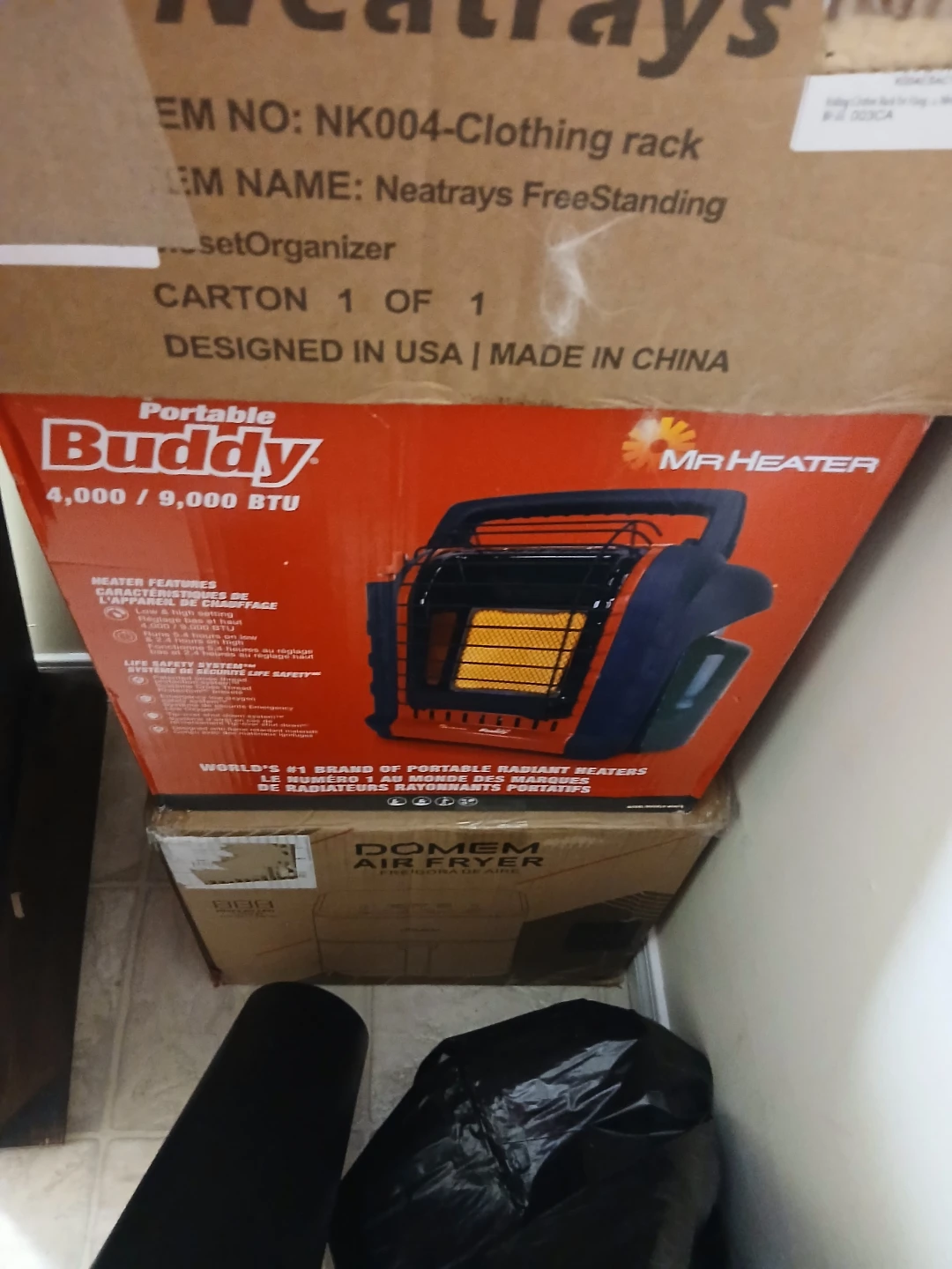 New Black and red portable heater. Handle on top - photo 3