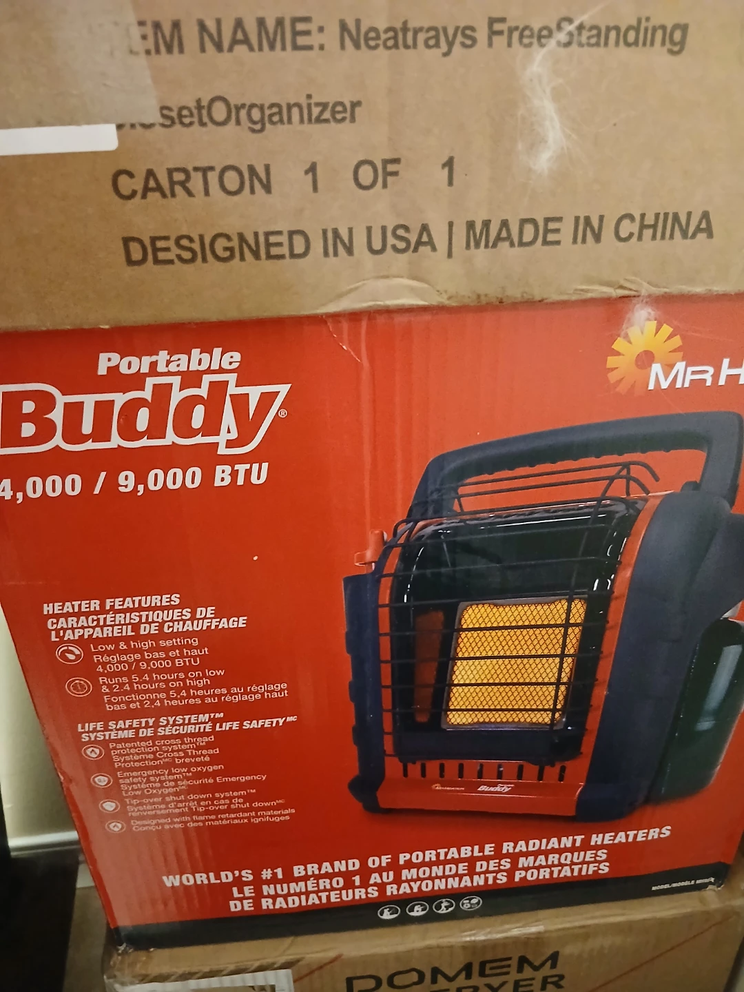 New Black and red portable heater. Handle on top - photo 4