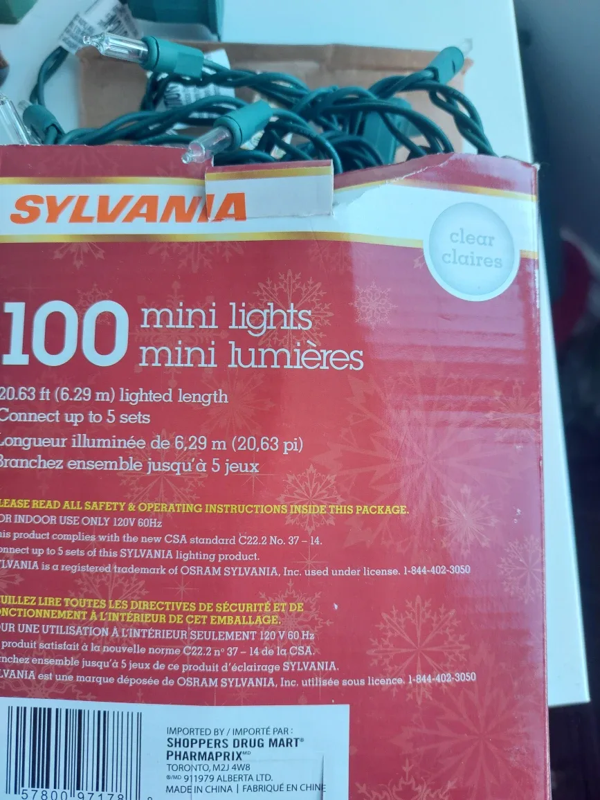 Sylvania 100 Mini Clear Lights, Indoor Only #Cleanout image indicator(2)